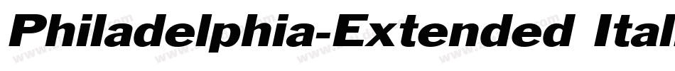 Philadelphia-Extended Italic字体转换